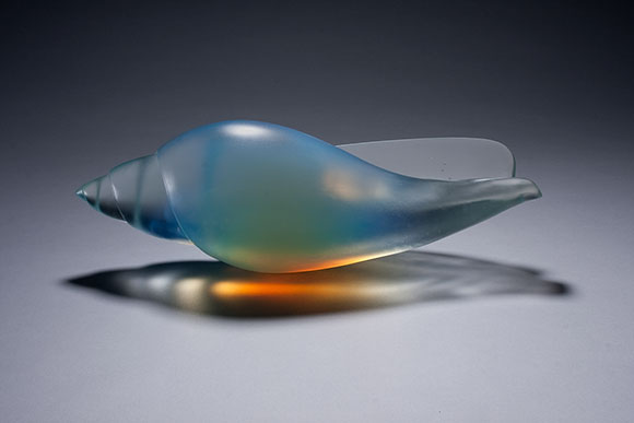 Shell - pale blue opalescent